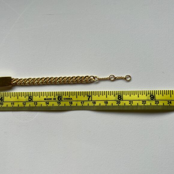 NWT Madewell Gold Chunky Bar Chain Bracelet - Picture 6 of 6